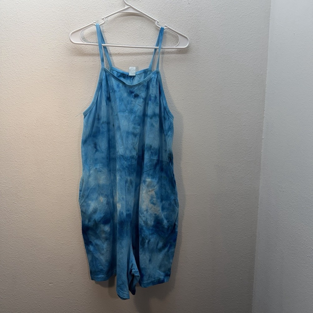 Dharma Trading Company Tie Dye Romper One Piece Festival Indie Hippie‎ Boho Sz L